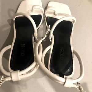 Guess sandals with chunky heel -size 5